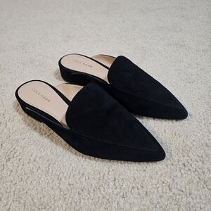Cole Haan Women's Black Suede Mules